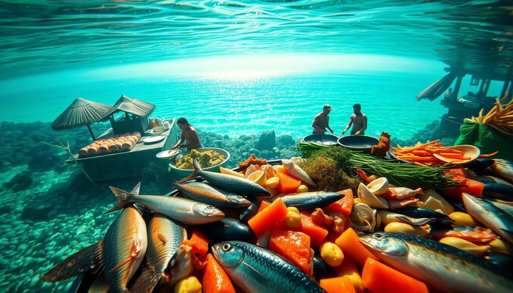 makanan laut Mikronesia