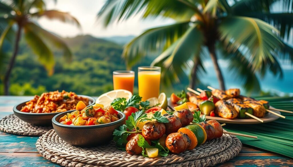 makanan vegan Seychelles